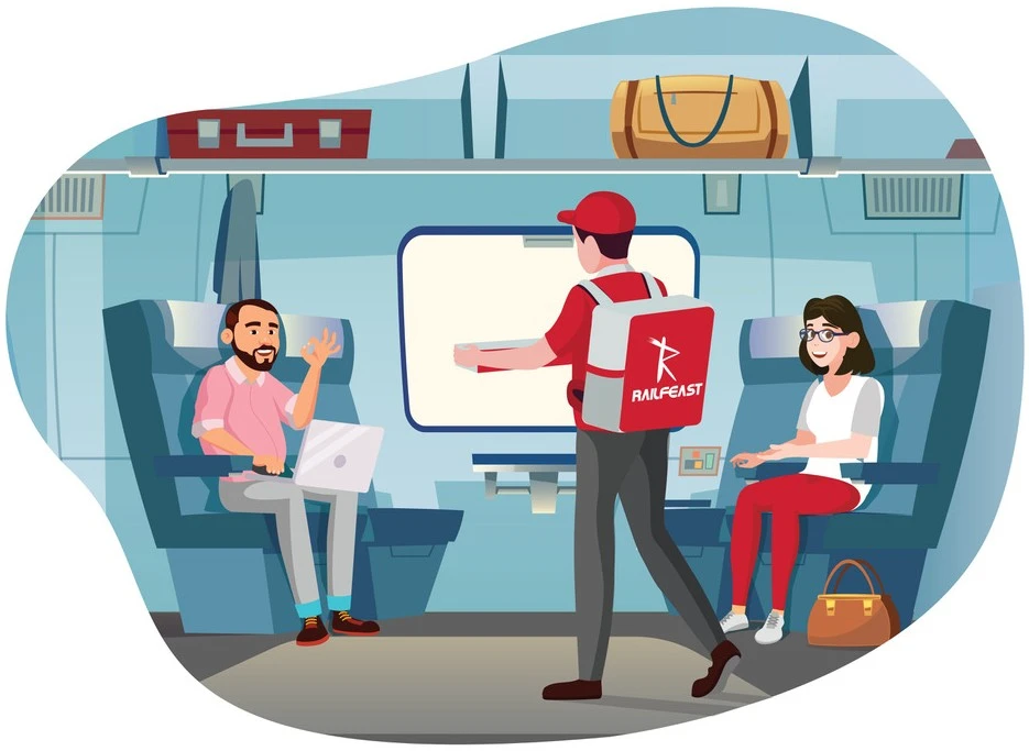 RailFeast e-catering service - Delivering hot and delicious train food from FSSAI-approved restaurants directly to your berth. Enjoy convenient and reliable online food delivery during your train journey with RailFeast, the trusted railway catering service.
